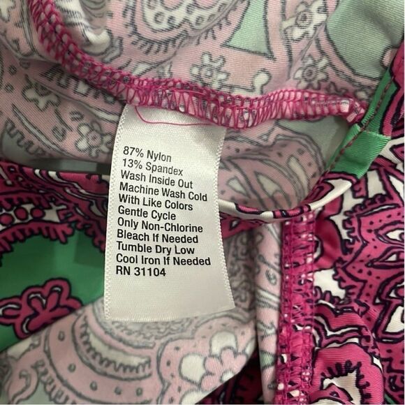 Crown & Ivy Pink Paisley Ruffle Jersey Knit Sleeveless Dress Size 1X - Picture 10 of 10